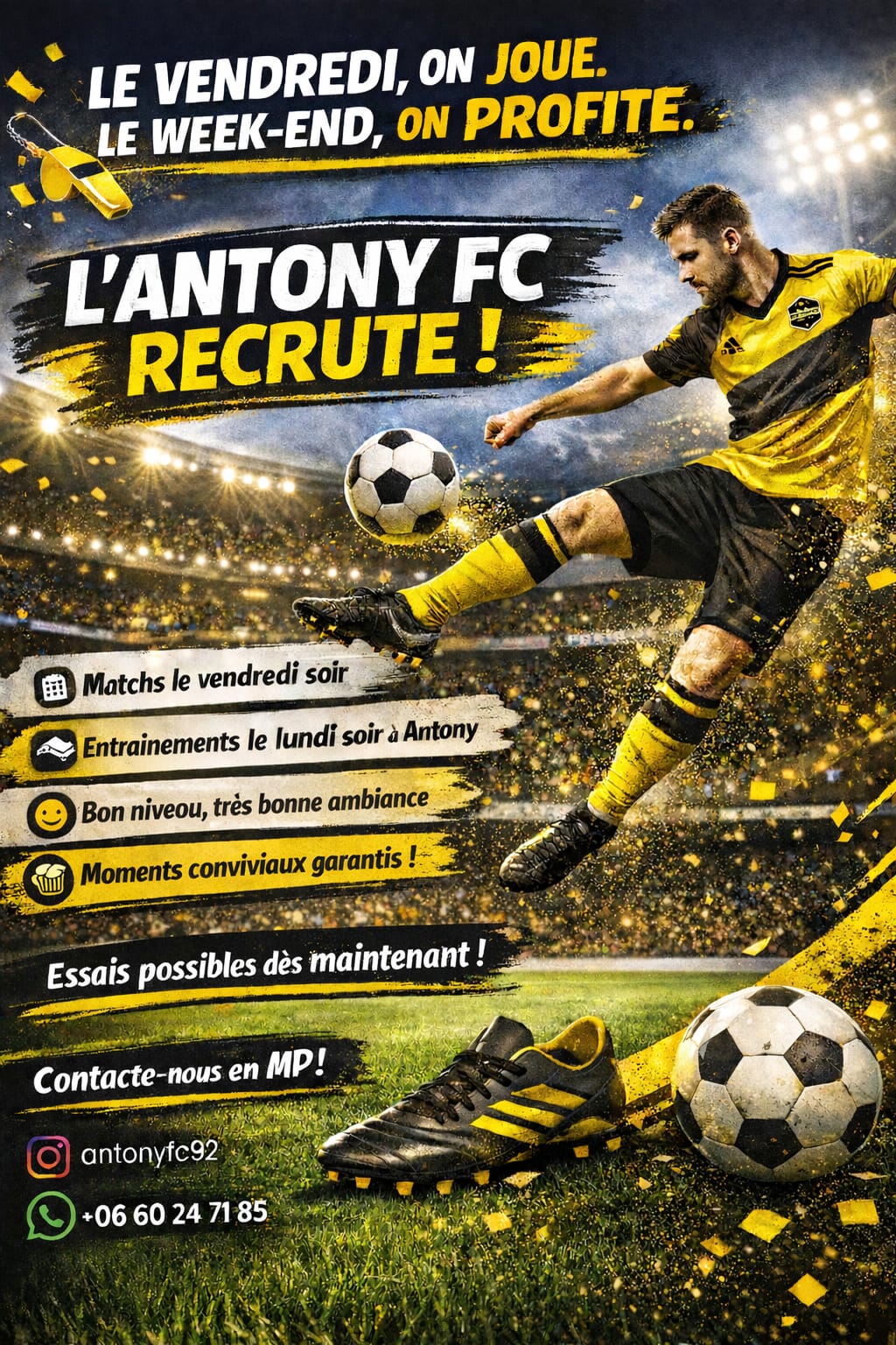 Photo de recrutement Antony FC